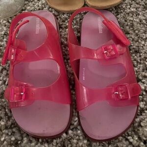 Mini Melissa Pink Jelly Sandals